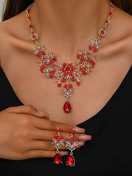 Rhinestone Set Elegant and – Women's Jewelry Tiara Silver FashionChic