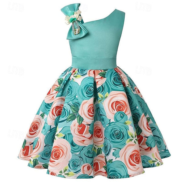 3D Sleeveless Flower Dress Party Girls' Easter Summer FashionChic