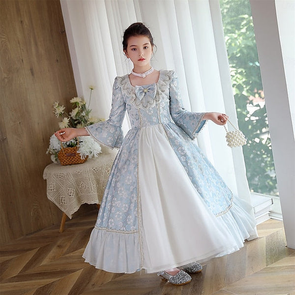 Dress Girl Rococo Gothic Masquerade Inspired Vintage Flower FashionChic