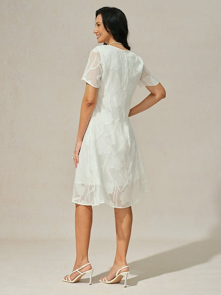 Women's Knee Length Dress Chiffon Dress Elegant Casual FashionChic