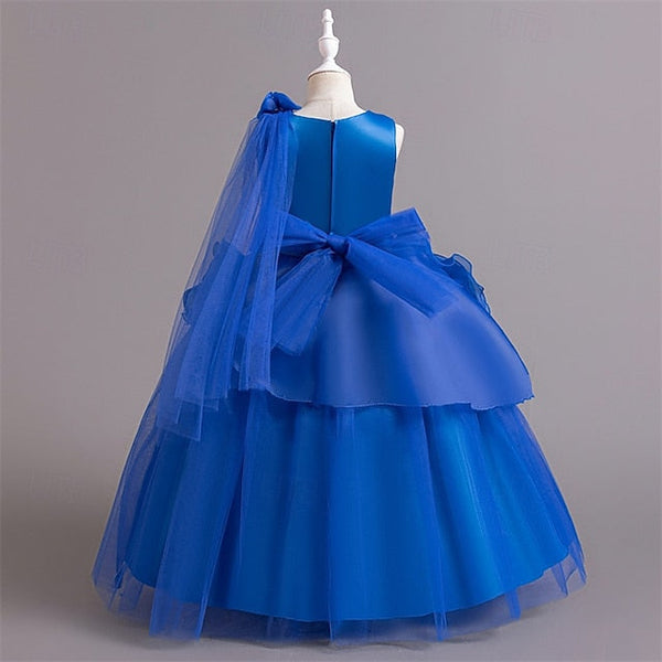 Girls' Party Dress Solid Kids Cosplay Color FashionChic