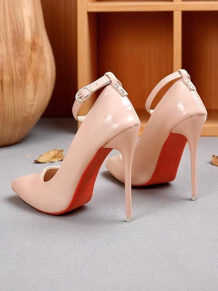 with Women's Heels Black Patent Stiletto Ankle Leather FashionChic