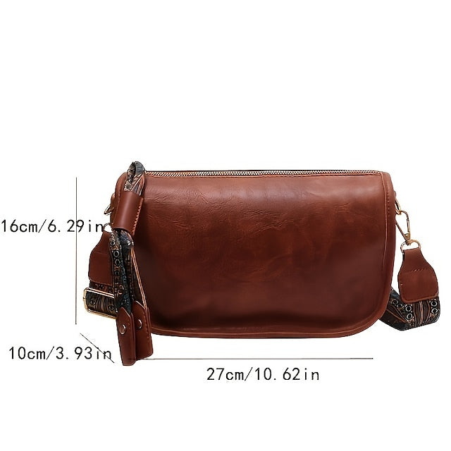 with Vintage Leather Bohemian Strap Handbag – PU Women's FashionChic