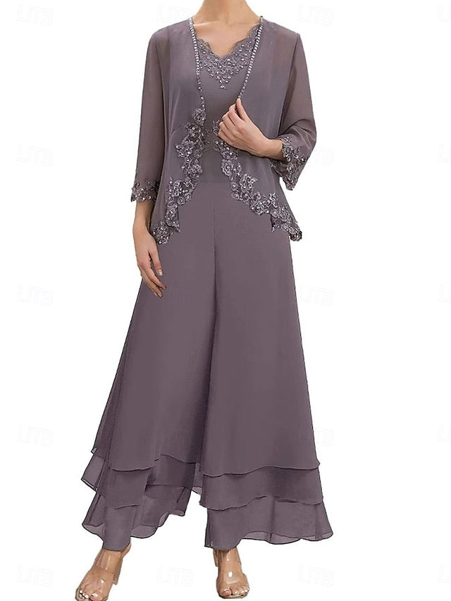 Mother Sets Elegant Bride Dress of the Guest Wedding FashionChic