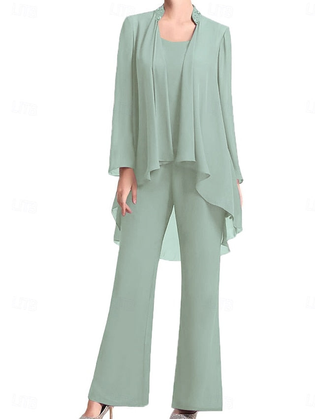 Elegant Simple Guest Bride Mother Dress the Pantsuit Wedding of FashionChic