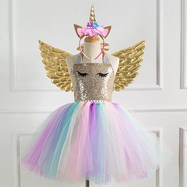 Movie Dress Unicorn Cosplay Girls' Vacation New FashionChic