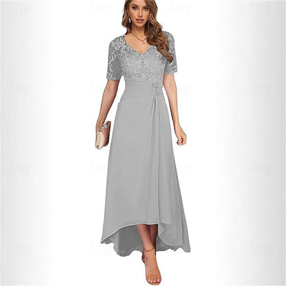 Simple Neck the Bride A-Line of Elegant Dress Mother V FashionChic