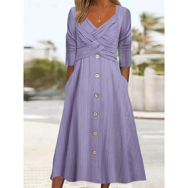 Women's Maxi Dress A Line Dress Casual Daily Regular Fit FashionChic