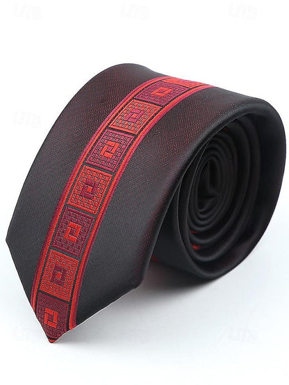 with Necktie Pattern Classic Polyester Men's FashionChic
