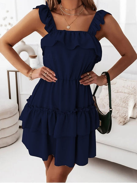 Women's Normal Mini Dress Graduation Dress Slip Dress Cute