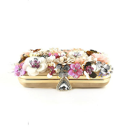 – 3D Embellished Evening Women's Clutch Flower Floral FashionChic
