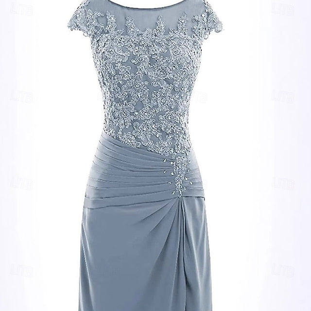 Simple Mermaid Mother Trumpet the Crew Bride Elegant of / Dress FashionChic