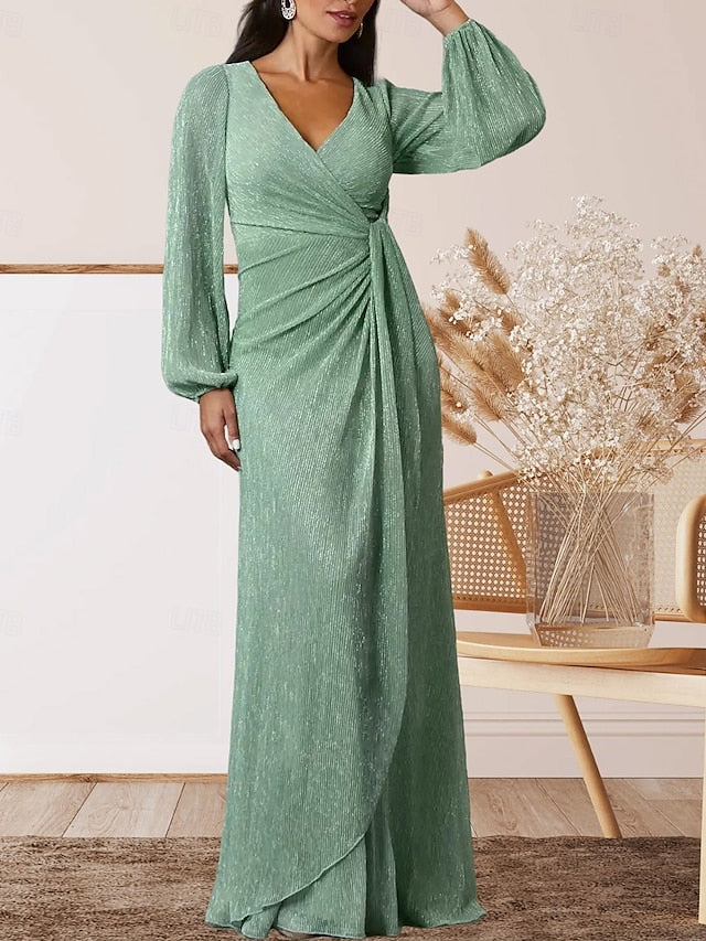 of Elegant Sweet Dress A-Line Wedding Guest the Bride Mother V FashionChic