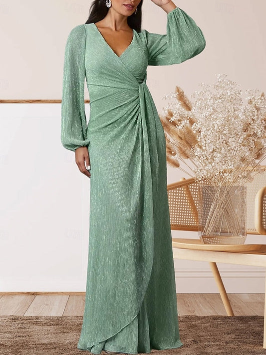 of Elegant Sweet Dress A-Line Wedding Guest the Bride Mother V FashionChic
