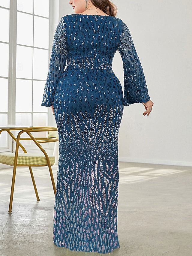Elegant Size Plus of Curve Dress V the Bride Party Mother FashionChic