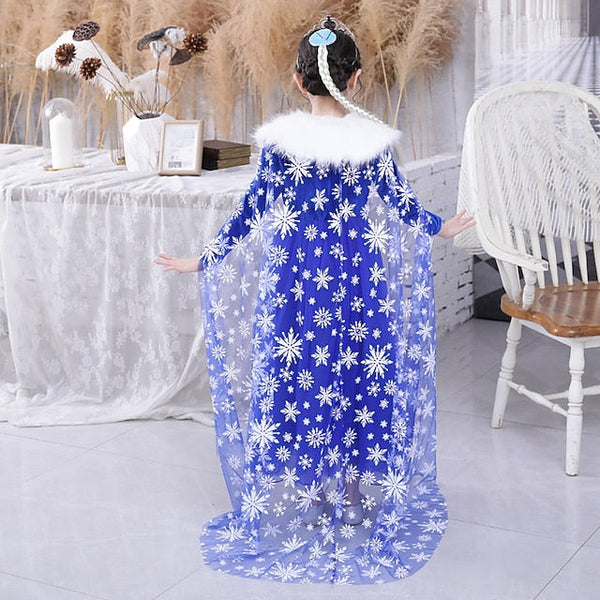 Frozen Girl Theme Flower Fairytale Dress Party Princess Elsa FashionChic