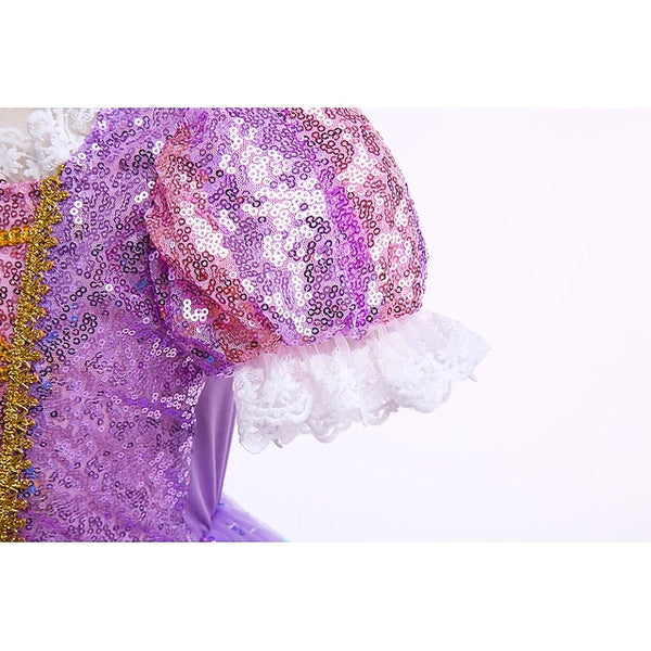 Cloak Princess Dress Cosplay Flower Girl Rapunzel FashionChic