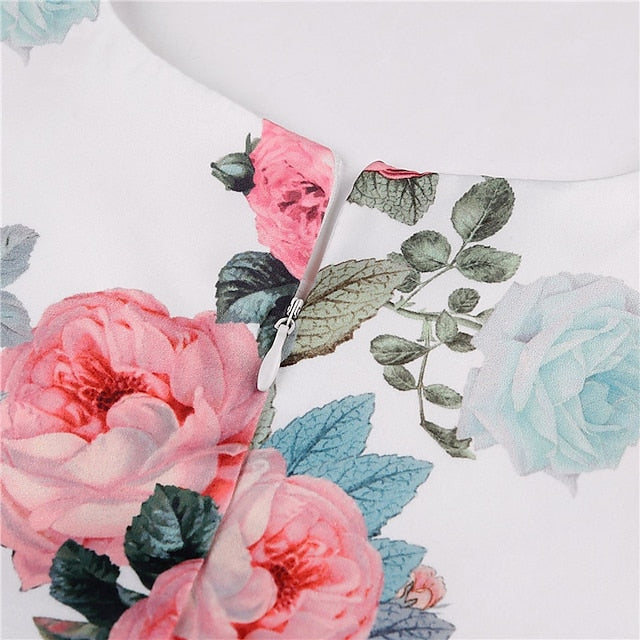 Kids Flower Dress Short Party Sleeve Floral Girls' FashionChic