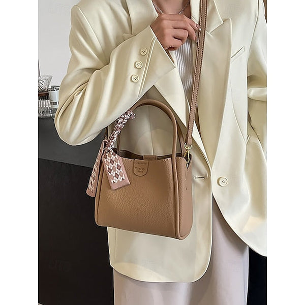 Bag Bucket Handbag PU Women's Bags Shoulder Crossbody FashionChic