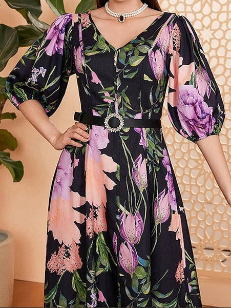 Floor Elegant Neck Dress the Length Bride A-Line V Mother of FashionChic