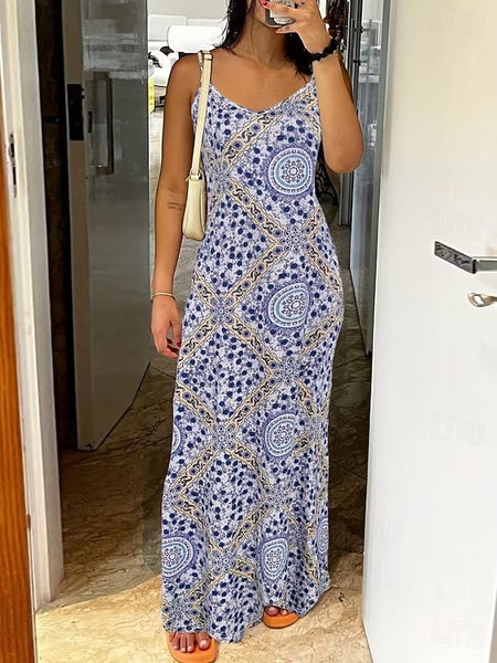 Women's Maxi Dress Sundress A Line Dress Slip Dress FashionChic