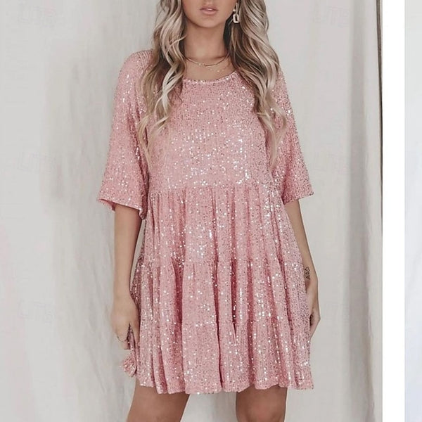 Women's Mini Dress Sequin Dress Prom Dress Party Dress