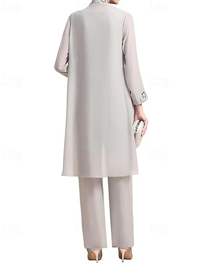 the of Elegant Mother 3 Dress Bride Pantsuit Piece FashionChic