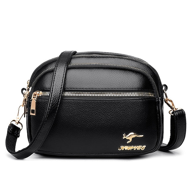 Leather Bag Dome Crossbody Shoulder PU Women's FashionChic