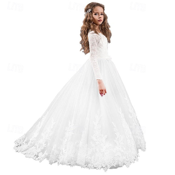 Dress Girls' Kid's Girl Flower Princess FashionChic