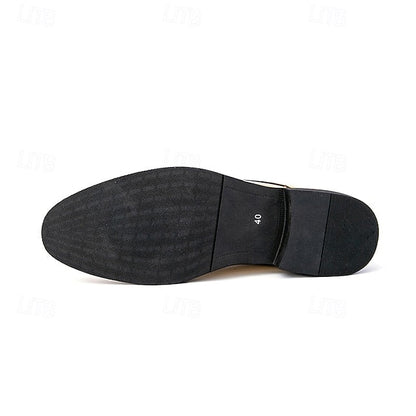 for Shiny Shoes Leather Men Sleek Gold – Patent Lace-Up FashionChic