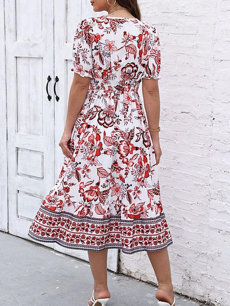 Women's Midi Dress Casual Dress Swing Dress A Line Dress FashionChic