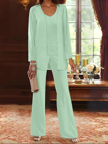 of Wedding 3 Piece Mother Formal Pantsuit the Beach Bride FashionChic