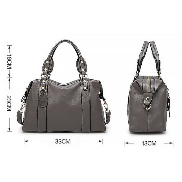 Bag PU Women's Shoulder Handbag Crossbody Boston FashionChic