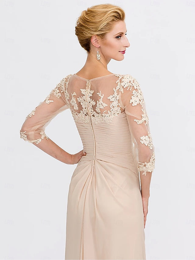 Elegant Guest Mother Dress Size Wedding Bride Plus A-Line of the FashionChic