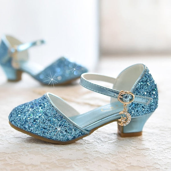 Shoes Glitters Heels Rubber Little Girls' Party Princess PU FashionChic