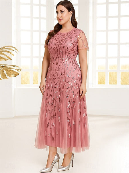 A-Line Ankle Length Party Dress Cocktail Dress Wedding Guest FashionChic