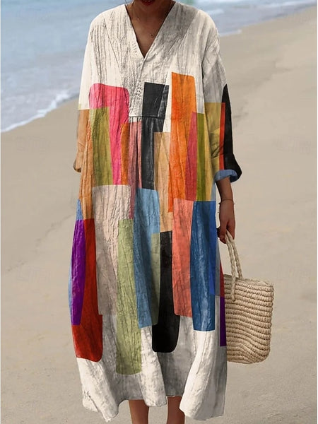 Women's Maxi Dress Sundress Shift Dress Vacation Casual