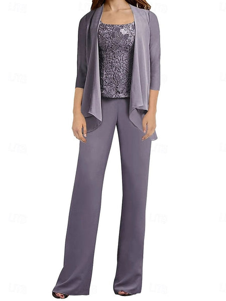 Guest Pantsuit Dress Wedding the Bride of Simple Mother Elegant FashionChic