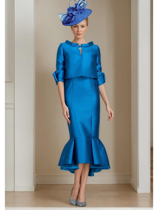 Dress Mother of Formal Guest Piece Bride Two the Mermaid Wedding FashionChic