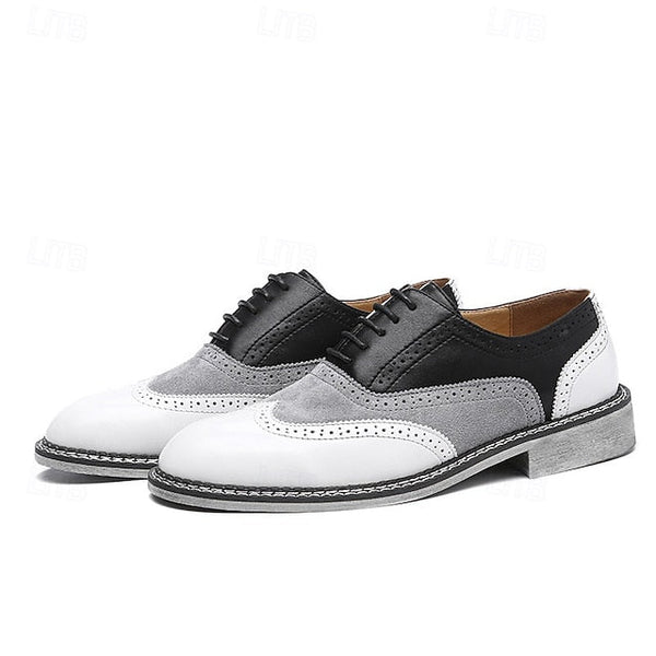 Spectator Gatsby-Inspired Wingtip Shoes Men's Oxford in FashionChic