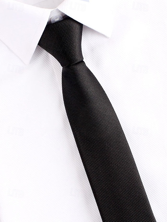Classic - Narrow Men's Ties Zip and Stripes Pre-Tied FashionChic