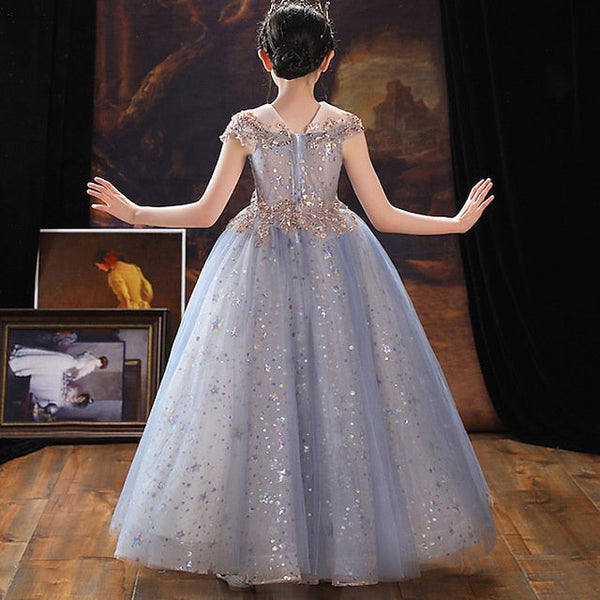 Sequin Party Kids Flower Short Dress Girl Girls' FashionChic