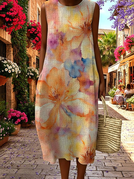 Women's Midi Dress Casual Dress Sundress Shift Dress