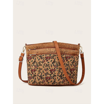 Geometric Patterns Vintage Boho Crossbody with - Lightweight Bag FashionChic