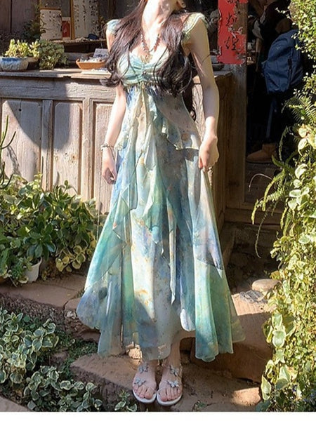 Women's Long Dress Maxi Dress Print Dress Modern Vacation FashionChic