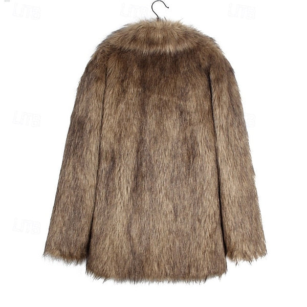 Fur Warm Comfortable Women's Faux Coat Furs FashionChic