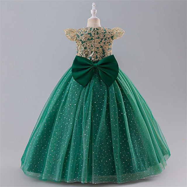 Kids Girl Dress Color Block Girls' Party Flower FashionChic