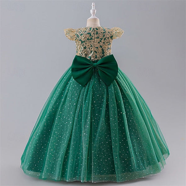 Kids Girl Dress Color Block Girls' Party Flower FashionChic