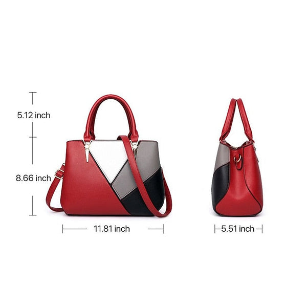 Shoulder Diaper Handbag PU Bag Women's Tote Leather FashionChic
