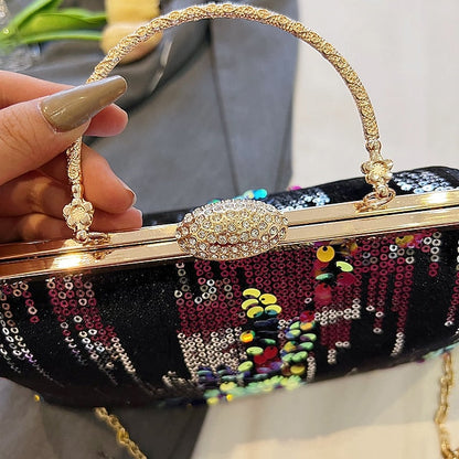 Synthetic Women's Bag Party Clutch Bags Dome Handbag FashionChic